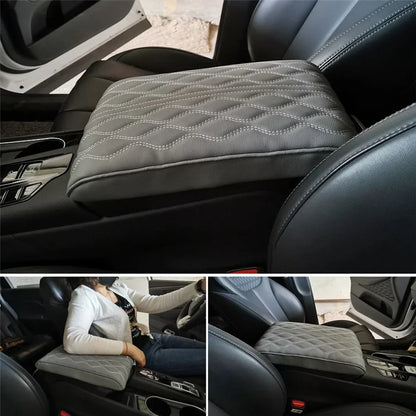 cojín de cuero negro para coche
